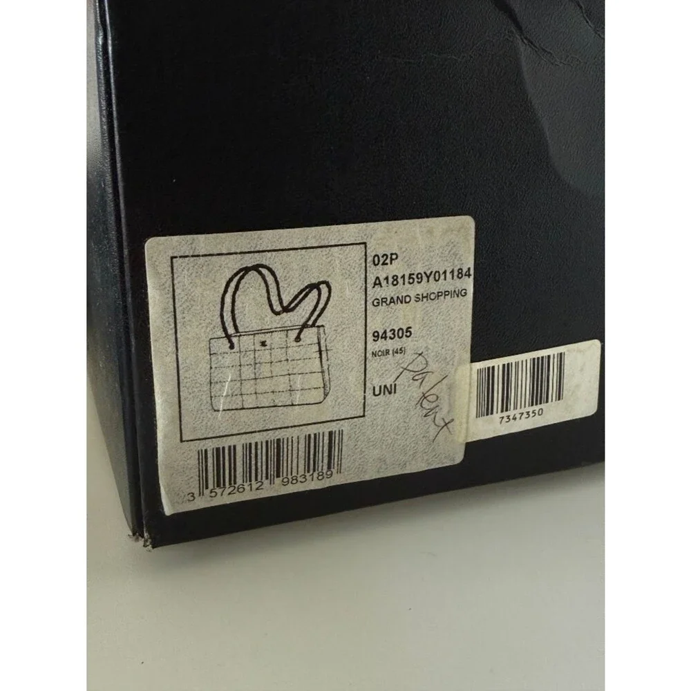 Chanel Patent Leather Grand Shopping Bag